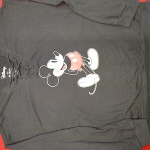 Disney Black V-Neck Sweater with Mickey Mouse